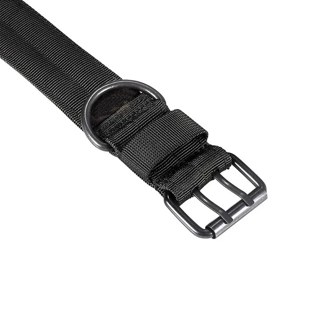 1pc Medium To Large Nylon Tactical Pet Dog Collar - Adjustable And Durable, Suitable For Medium And Large Dogs. 5