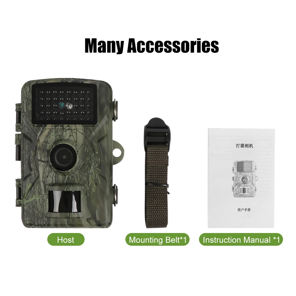 Hunting Trail Camera 16MP 1080P 940nm Infrared Night Vision Motion Activated Trigger Security For Car Theft Prevention Camera