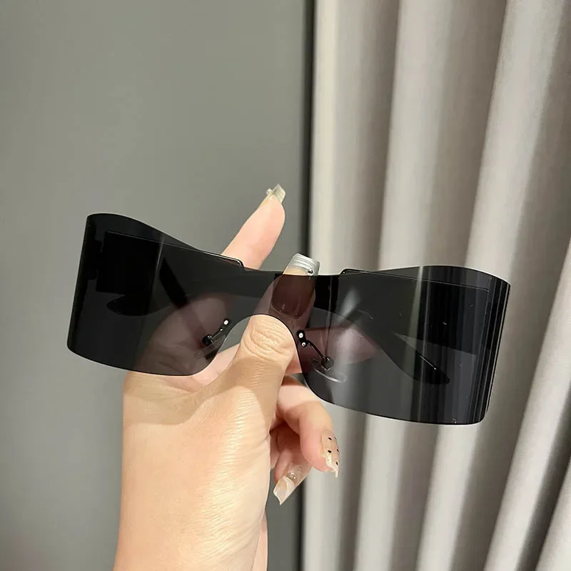 

New Borderless Conjoined Body Square Sunglasses Women's Brand Designer Fashion Sun Glasses Women Outdoor Travel Eyewear UV400