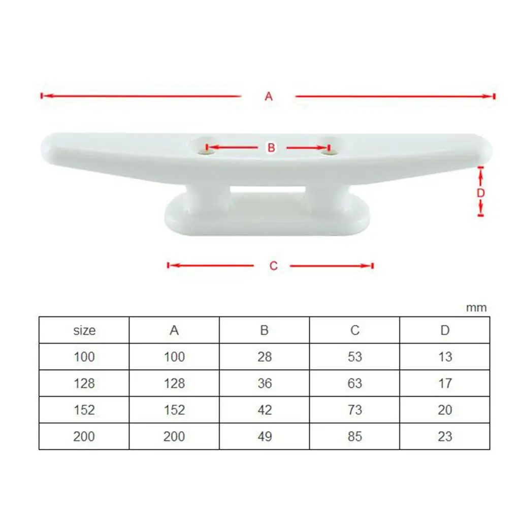 

Kayak Canoe Boat Cleat,1Pc Plastic Kayak Mooring Deck Cleat Anchor Cleat