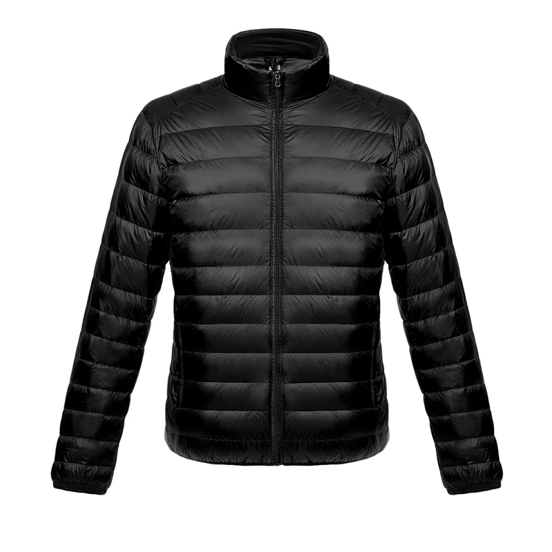 Winter Men's Down Jacket Ultra Light Windbreaker Feather Lightweight Portable Warm Coat