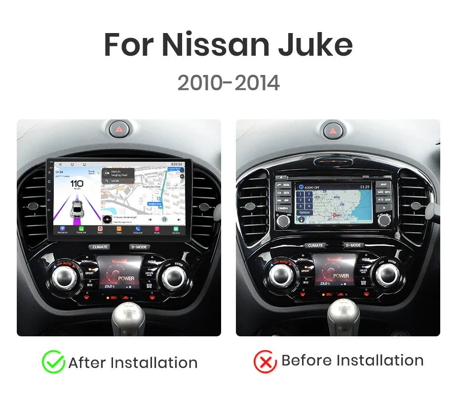 Qualcomm Chip 8 Core für Nissan Juke YF15 2010–2014 Wireless CarPlay für Apple Android Auto Autoradio GPS IPS RDS FM WiFi BT 4G – Detail 5