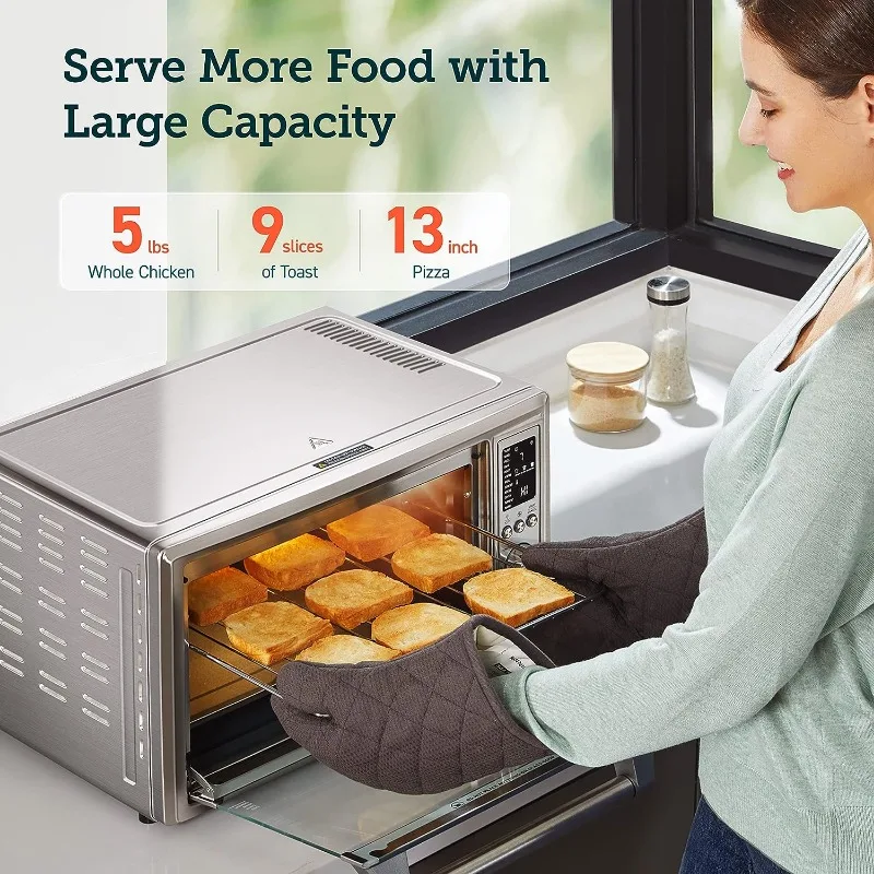 COSORI Smart 13-in-1 Air Fryer Toaster Oven Combo, Airfryer Rotisserie Sous Vide Convection Oven Countertop, Bake, Broiler 3
