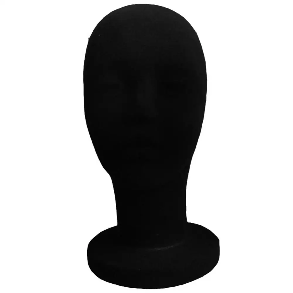 Flocking Foam Mannequin Head Model Wig Hair Glasses Hats Fashion Display Tool Sponge Cap Display Stand Holder Stand