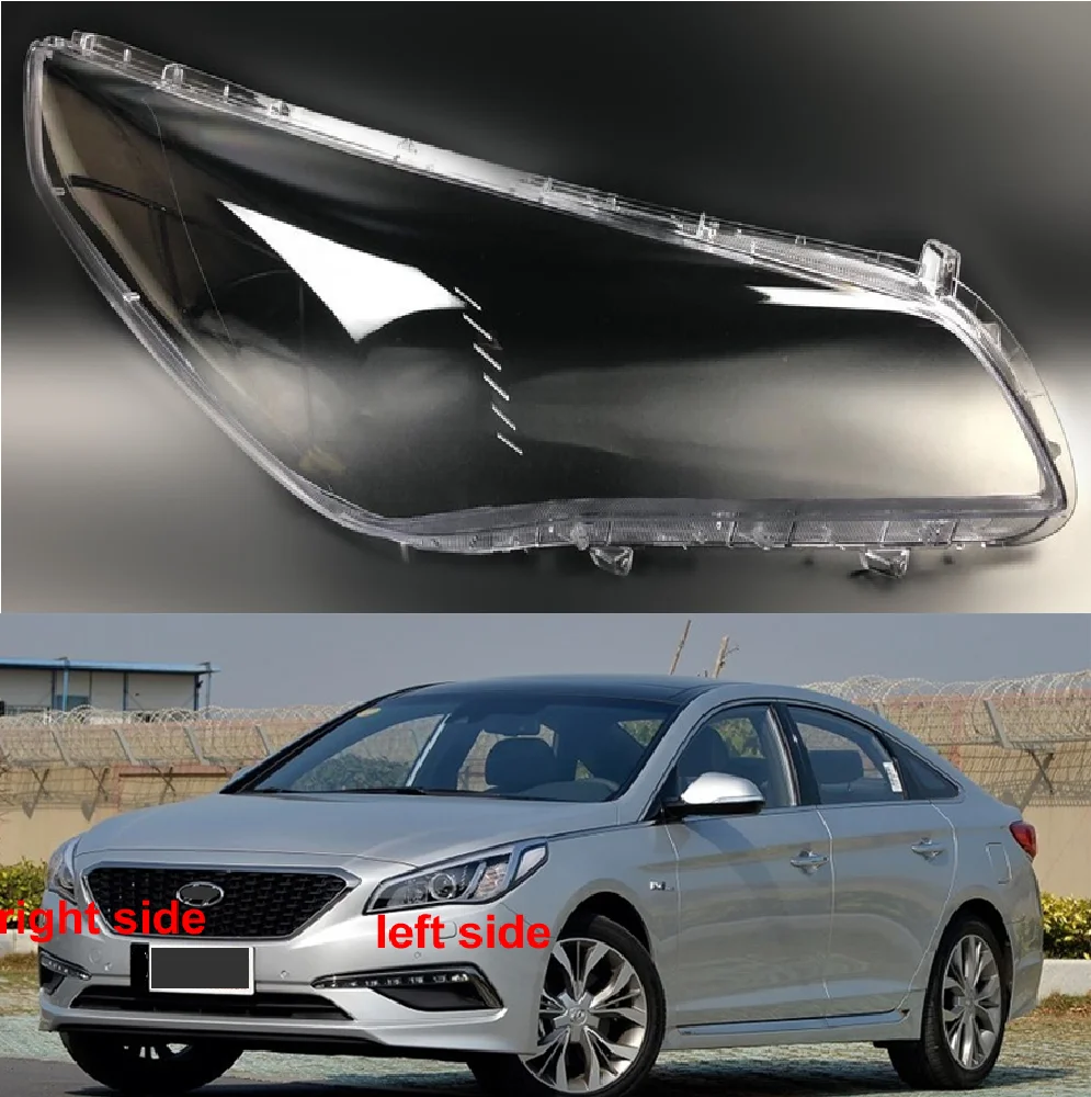 Car Headlight Lens For Hyundai Sonata 2015 2016 Headlamp Cover Car  Replacement Front Auto Shell Cover - Shell - AliExpress