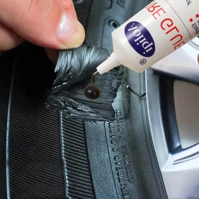 Tire repair glue Car tire repair glue auto black rubber wear-resistant adhesive instant strong bond leather strong rubber