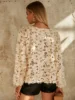 Glittery Sequin Blouse Fluffy Feather Long Sleeve Sequin Plush Jacket Women Shinny Top Christmas Gift New Year Party Luxury Wear 3