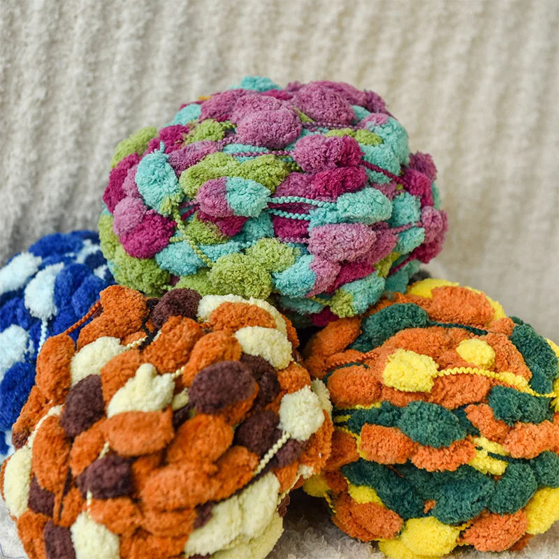 Palline Tinte Segmentate, Palline, Palline Di Lana, Coperte Tessute A Mano, Linee Di Cuscino, Pacchetti Di Materiali Fai Da Te