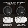 Electric Mason Jar Vacuum Sealer Kit Cordless Automatic Jar Sealer Set for Food Storage and Fermentation with Mason Jar Lids 3