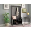 Prepac Hall Tree with Shoe Storage, Black 5