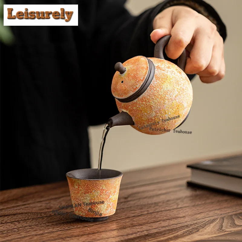 185ML Mineral Rocks Dragon Egg Teapot Aesthetic Tea Infuser Pot Tea Maker Kettle With Ball Hole Oolong Tea For Tea Supplies Gift