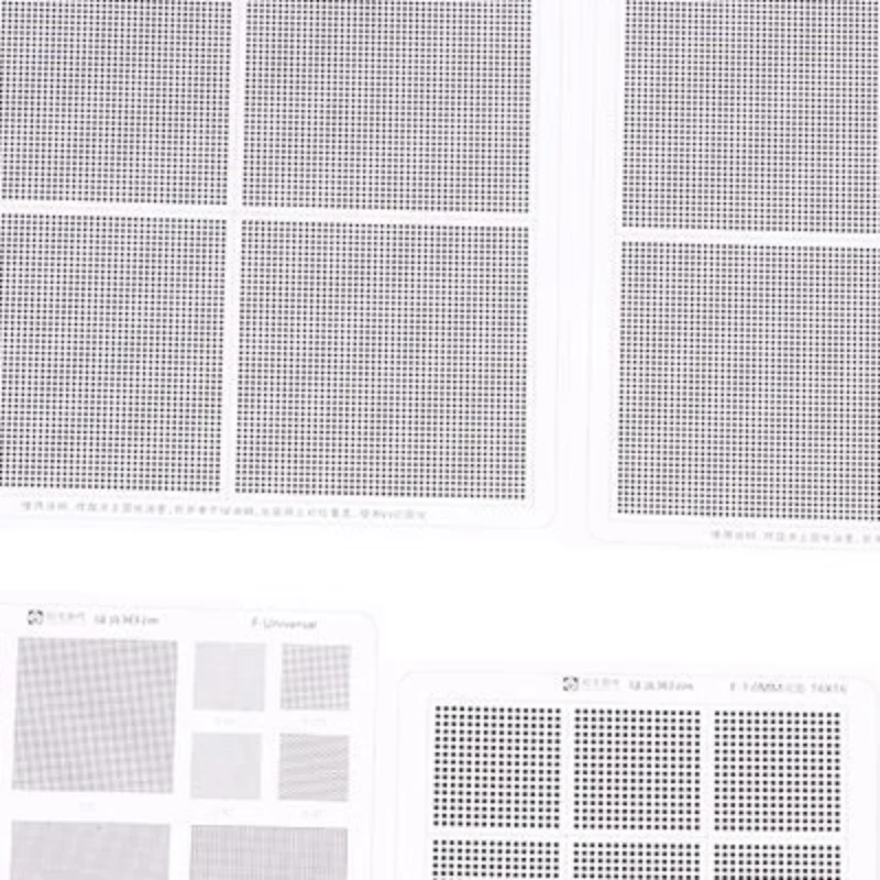 UV Solder Mask BGA Reballing Stencil with Diverse Hole Distances, Coated in Green Oil