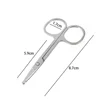 Stainless Steel Eyebrow Scissors Nose Hair Mini Small Eyelash Facial Hair Straight Round Tip Eyebrows Nail Beard Manicure Makeup 6