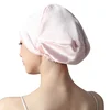 Winsleter,100% Mulberry Silk Turban Bonnets Female Double Layered Sleeping Night Wrap Cap For Curly Ladies A34317M 2