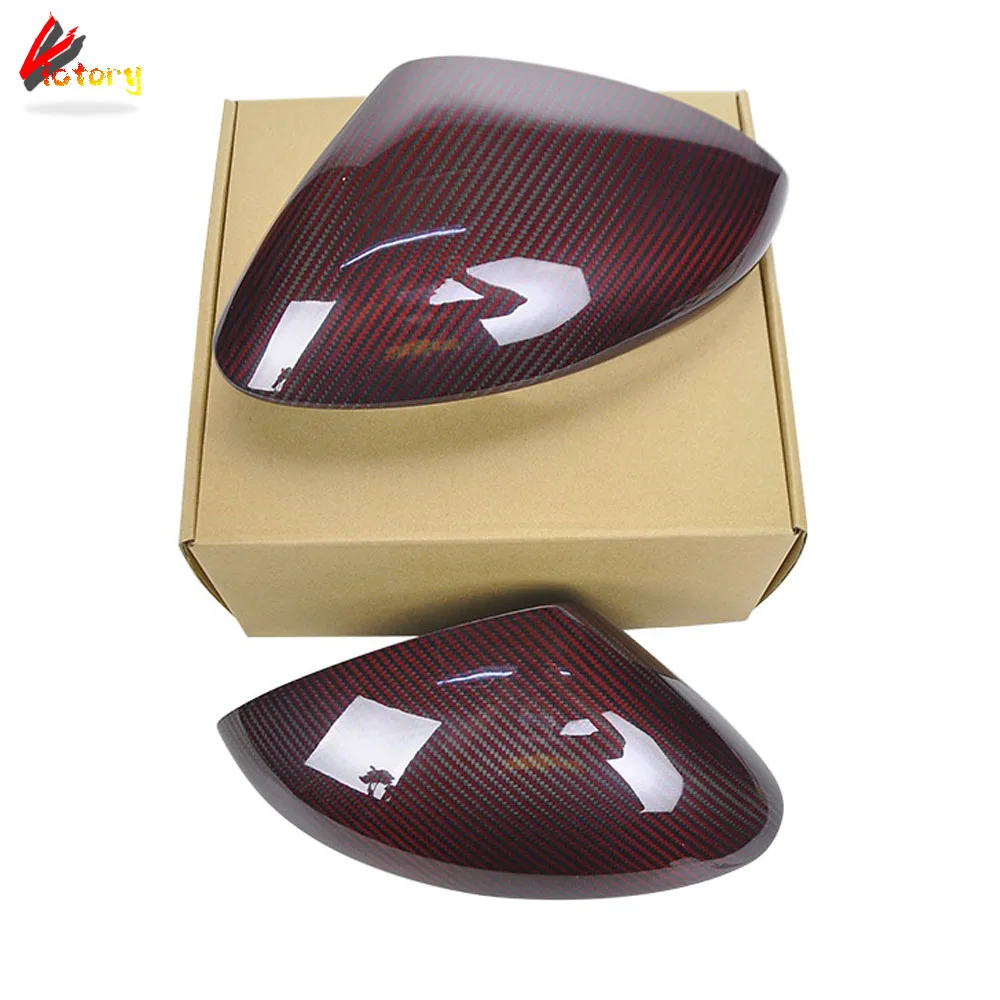 Real Carbon Car Mirror Caps For Alfa Romeo Stelvio 20162022 Add On