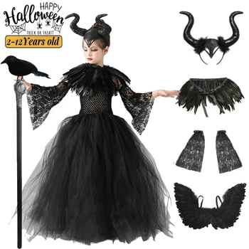 Halloween Maleficent Costume for Girls