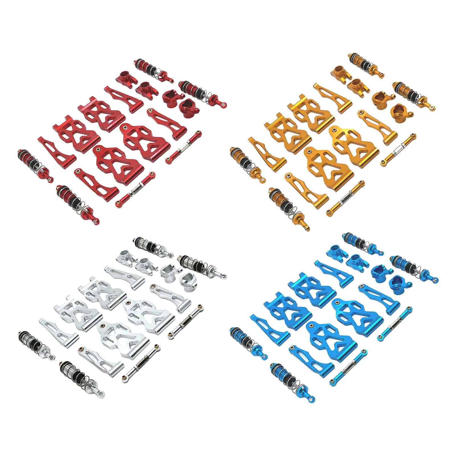 

1/16 RC Cars Metal Spare Parts RC Car Steering Component Front Lower Swing Arms for 16104 Q130B Q117B 16103 Modification