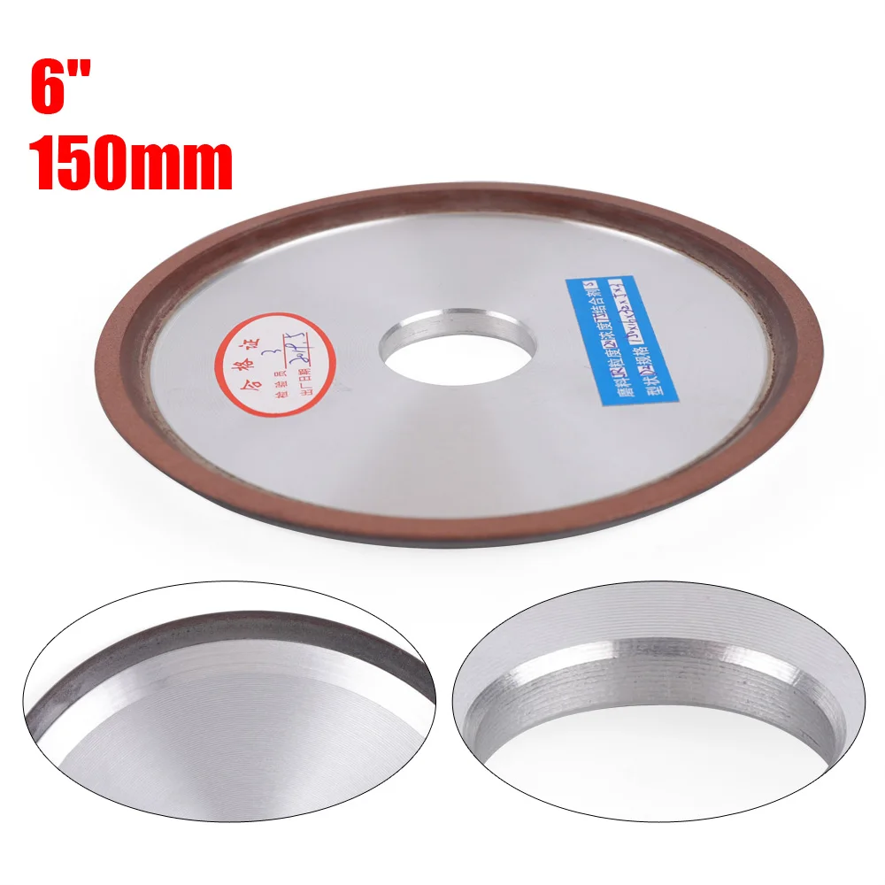 6 Inch Diamond Grinding Wheel Carbide Metal Grinder Cup Cutter Disc 120-Grit hampton tct hollow drill bit ticn coating 12 32mm weldon shank carbide annular cutter hole saw cutter metal hole drill bit