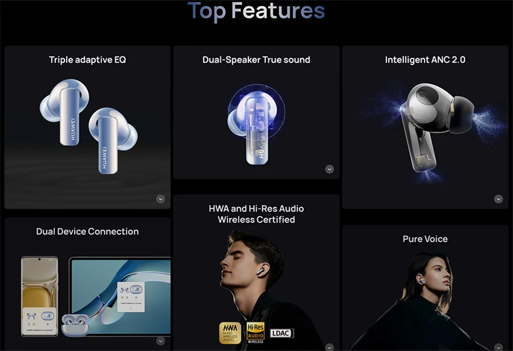 HUAWEI FreeBuds Pro 2 ANC TWS Earbuds description image 2
