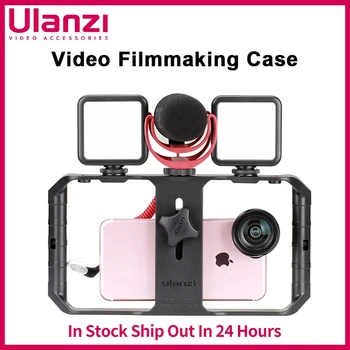 Ulanzi U Rig Pro Smartphone Video Rig With 3 Mounts Video Recording Cell Phone Stabilizer Filmmaking Case Filming Accessories