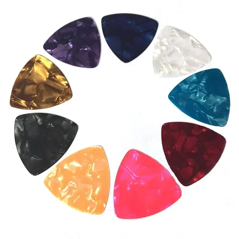 10Pcs Guitar Pick Holder Set For Acoustic Guitar Electric Bass Ukulele Stick-on Holder (Random Color)