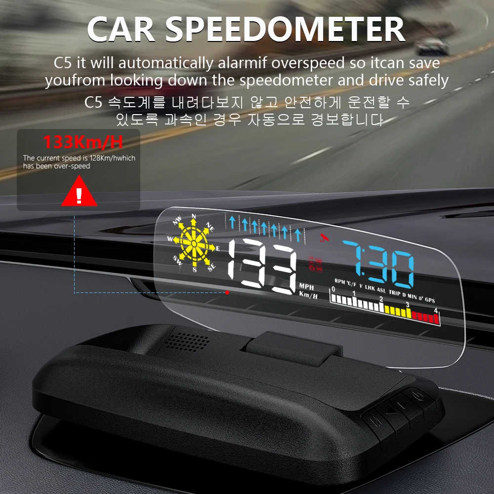 WYOBD HUD ׺̼ OBD2 GPS  ÷, ڵ  ӵ, ڵ   ÷,   Һ