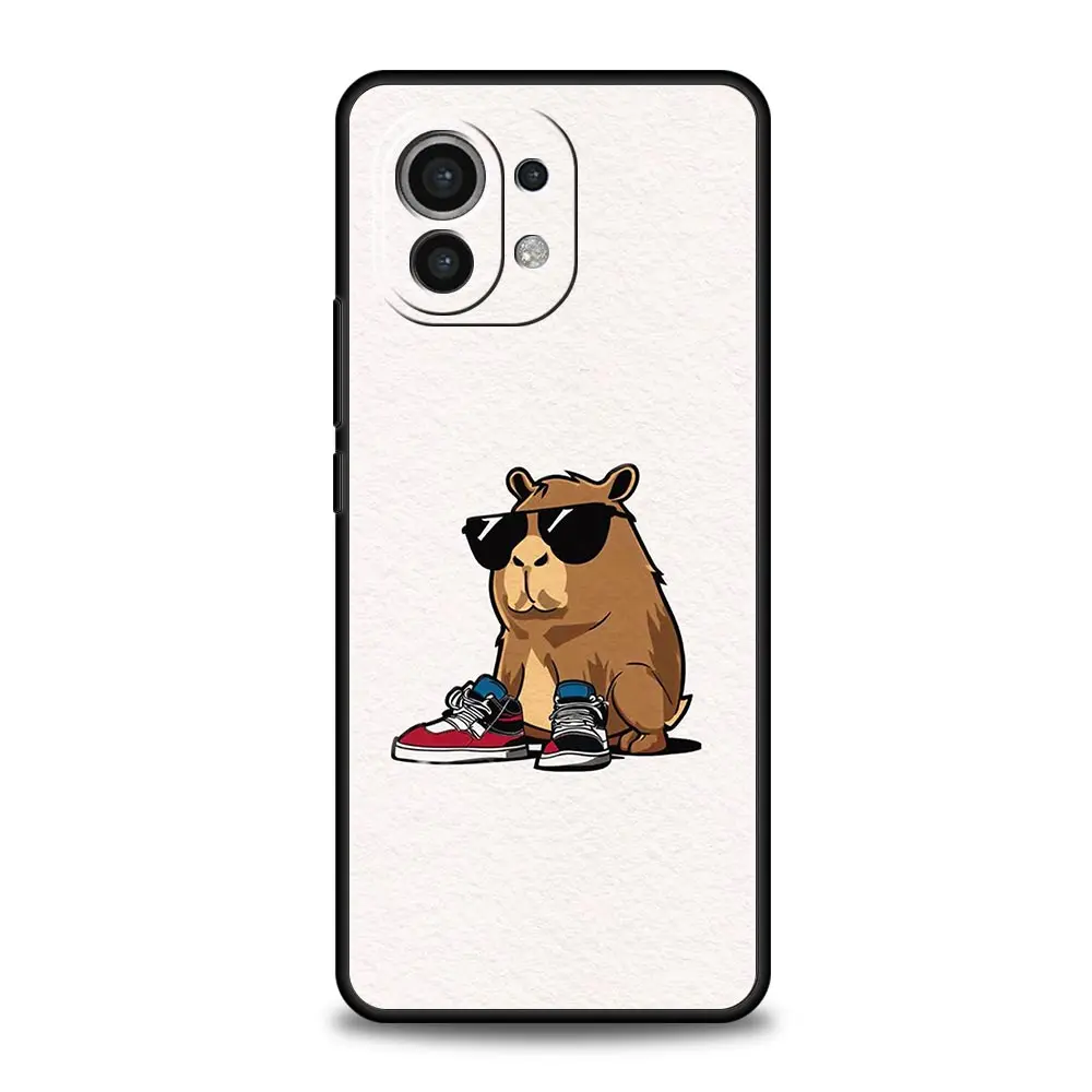 Capybara Pattern Luxury Soft Phone Case