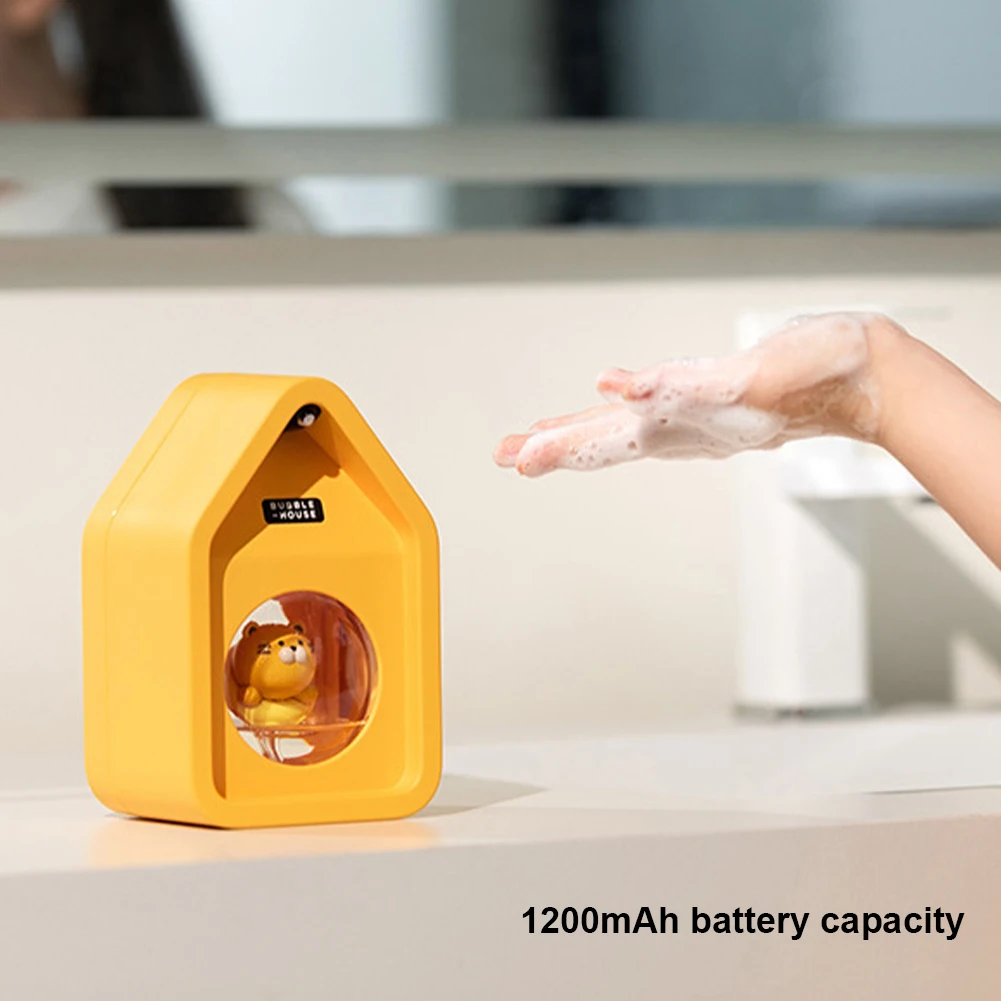 Cute Touchless Sensor Soap Dispenser 6.8oz/200ml Electric Wall Mount Soap Pump Hands Free Soap Dispenser for Bathroom Kitchen 2