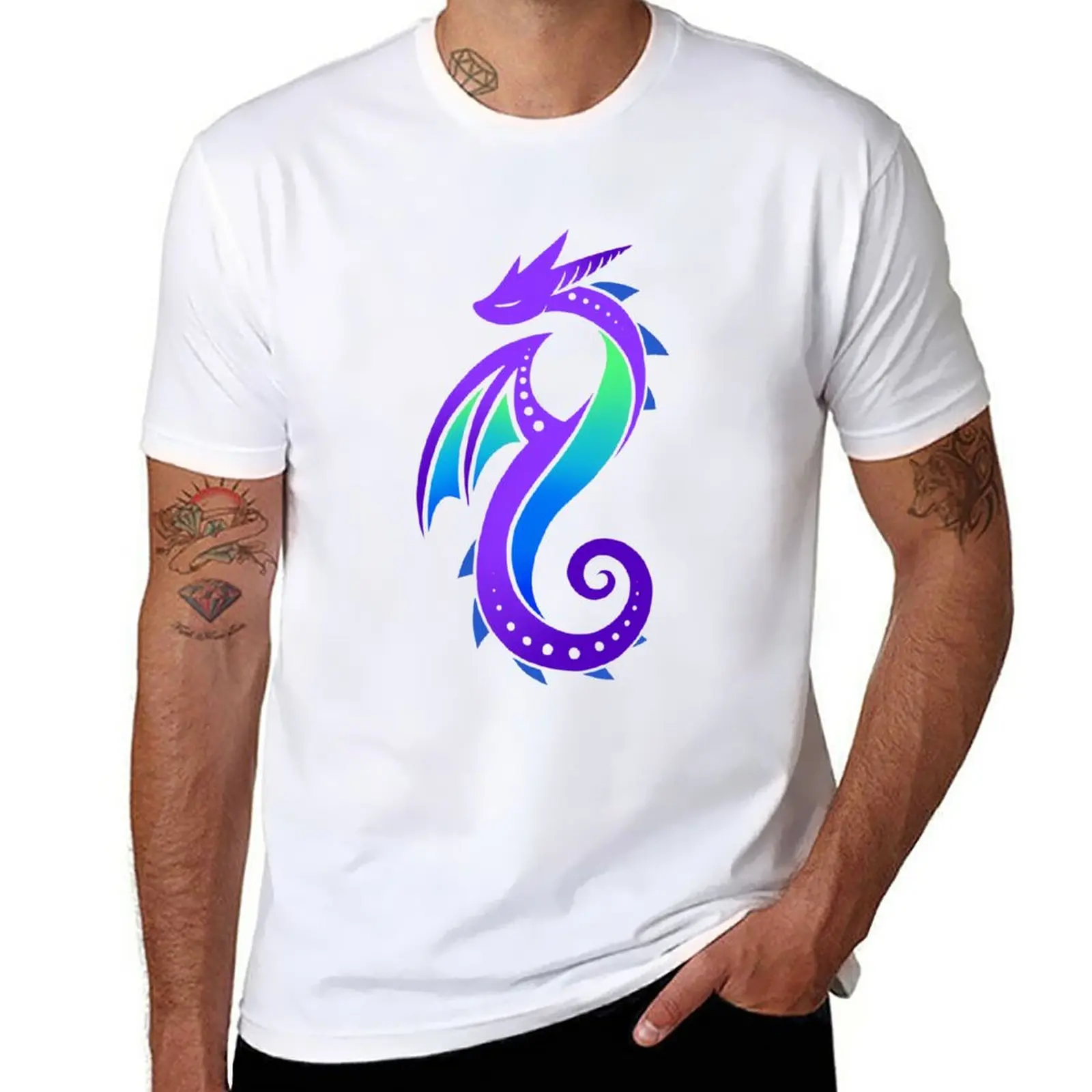 

Dragon Swirl T-Shirt summer clothes sports fans quick drying tees oversized t shirt men