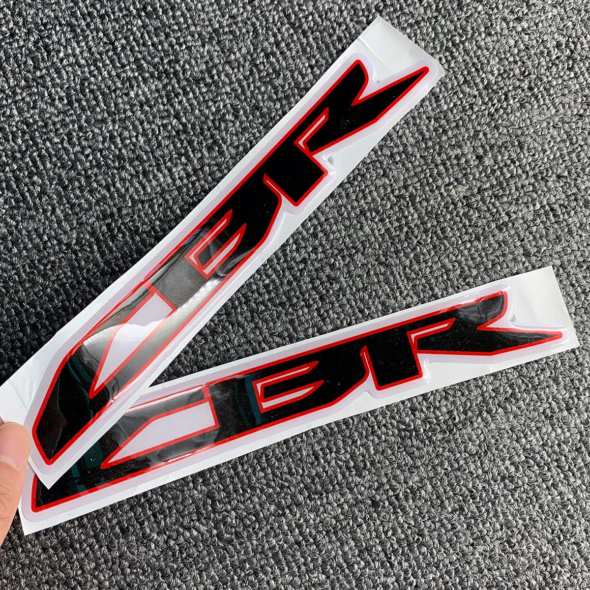 for HONDA CB650R CBR 650R 250RR 300R 400R 500R 600RR 650F 1000RR LOGO Motorcycle Chrome Raised Tank Pad Stickers Decals Emblem