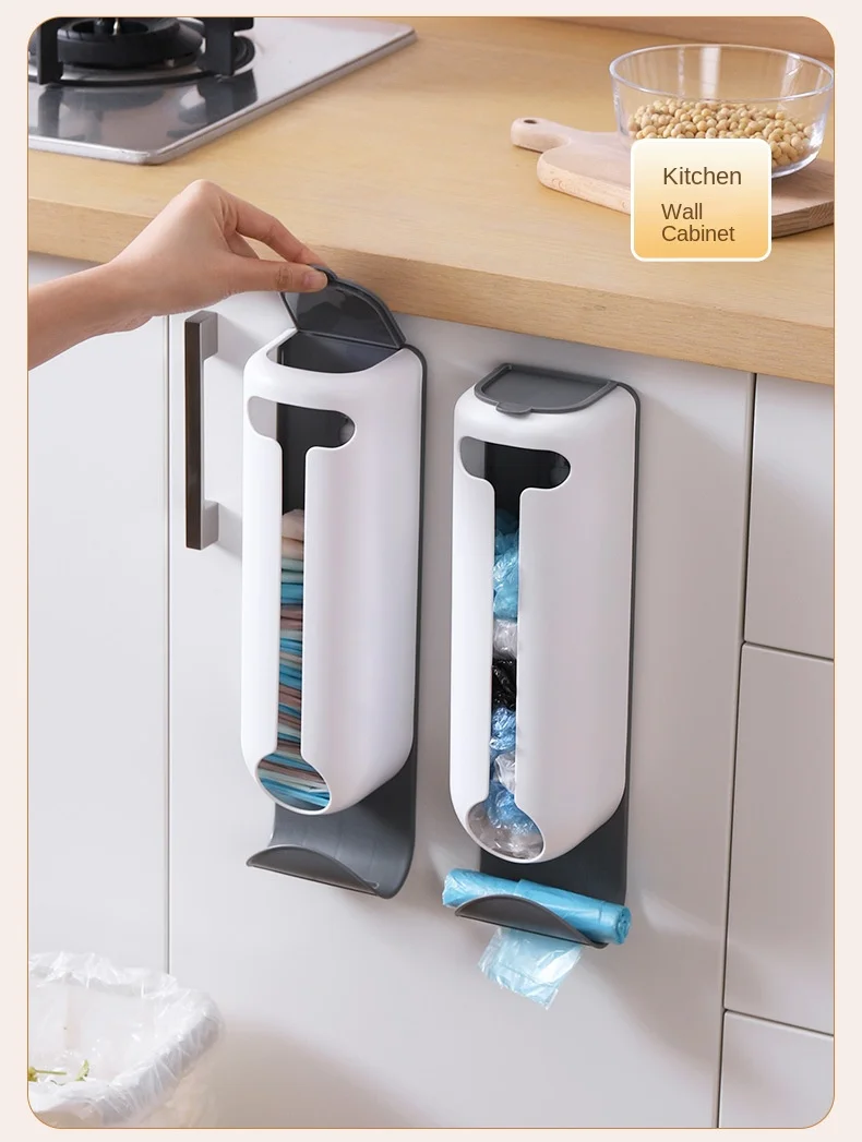 Innovativer Wand-Plastiktüten-Spender-Organizer für Küche und Zuhause-einfacher Zugang, saubere Organisation und platzsparend – Detail 10