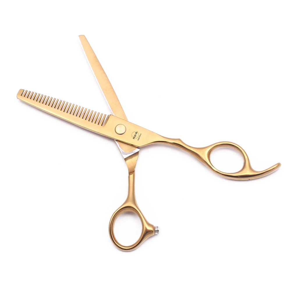 미용 가위 5.5인치 6인치 AQIABI 일본 스테인리스 숱가위 이발소 헤어 가위 블루 헤어컷 가위 A1005