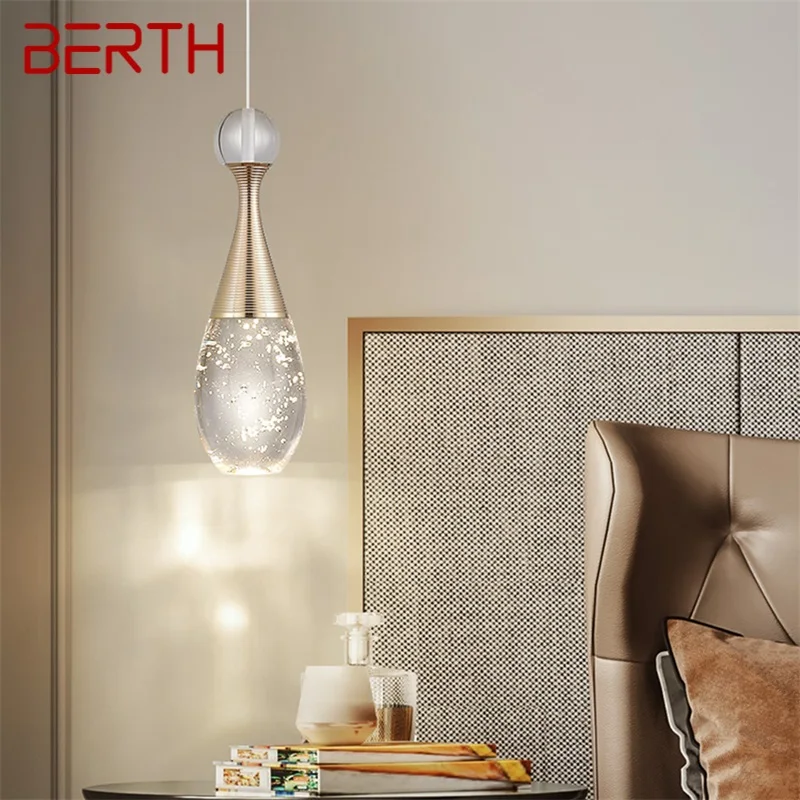 

BERTH Contemporary Pendant Lamp Creative Crystal Chandelier LED Fixtures Light Decorative for Bedroom Dining Room