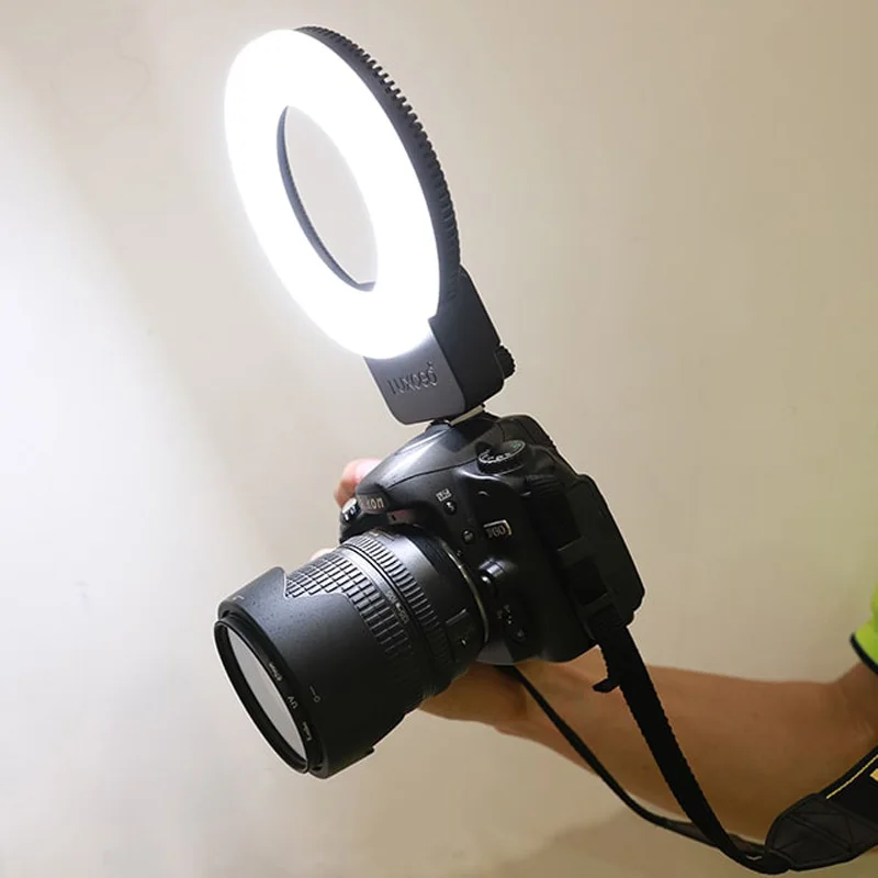 RGB LED Ring Light Round Lamp Selfie Live Streaming On Camera Video Light For Vlog Live Streaming DSLR Cameras Photography Fill