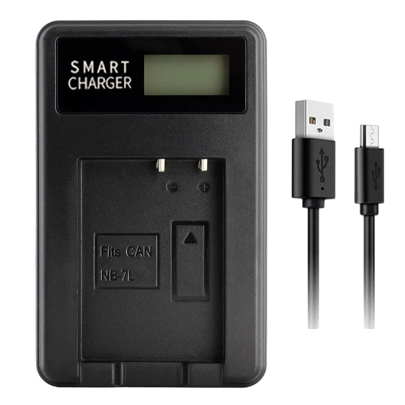 

Universal USB Camera Battery with LCD for NB7L G12 SX30 IS Camera Charging Base Accessories Dropship