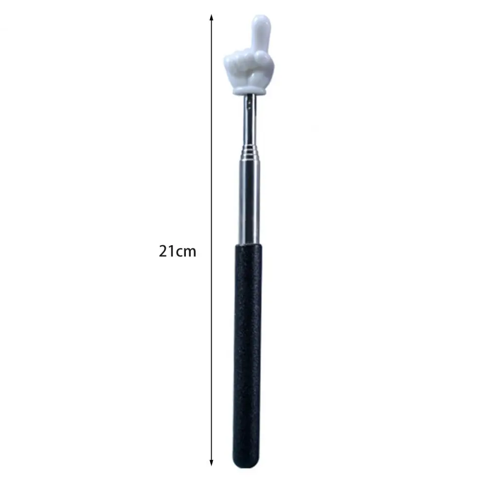 

Metal Finger Pointer Stick Professional Telescopic Teachers Pointer Stick Long-lasting Handheld Presenter for Classroom