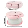 Travel Potty for Kids Toddler ABS Plastic Portable Potty with Stable Anti-slip Bottom Sturdy Curve Design Foldable Potty with 3