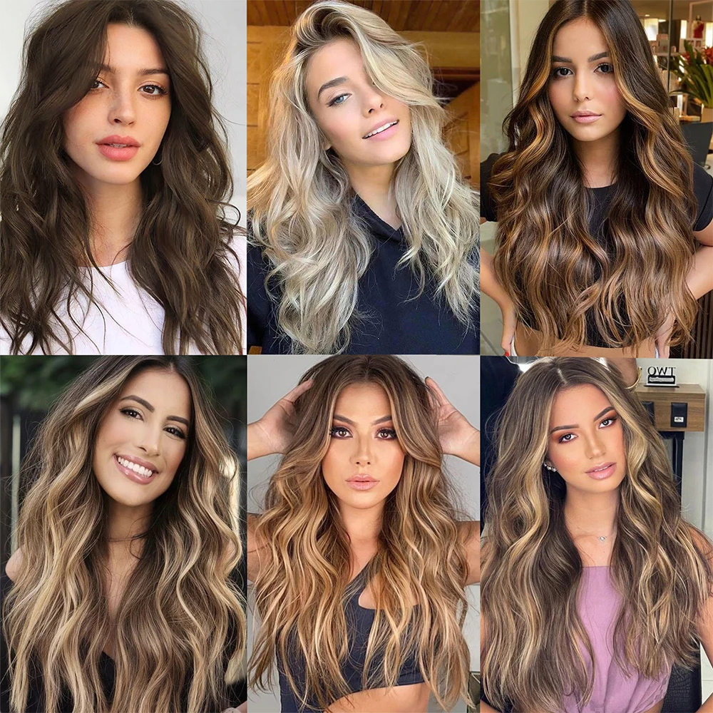 Hair Extensions 4 PCS Wavy Clip In For Woman
