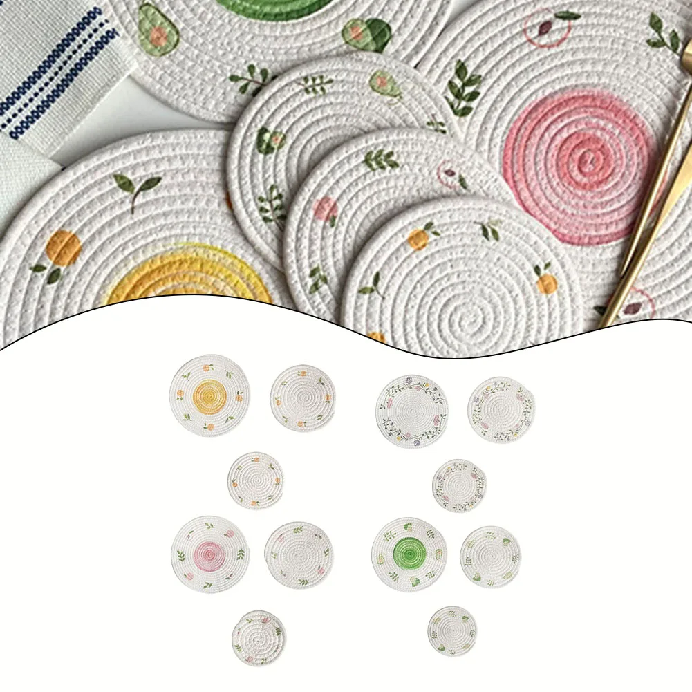 

3 шт., коврик для чашки с рисунком