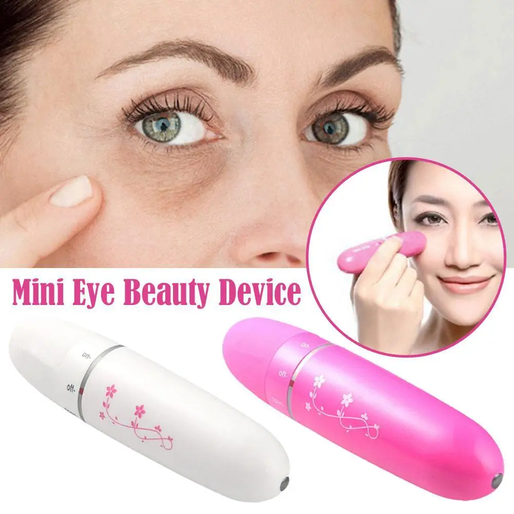 Electric Mini Eye Massager Facials Vibration Wrinkle Removal Device Dark Circles Anti-Ageing Massager Eye Skin Care Tools 1pcs