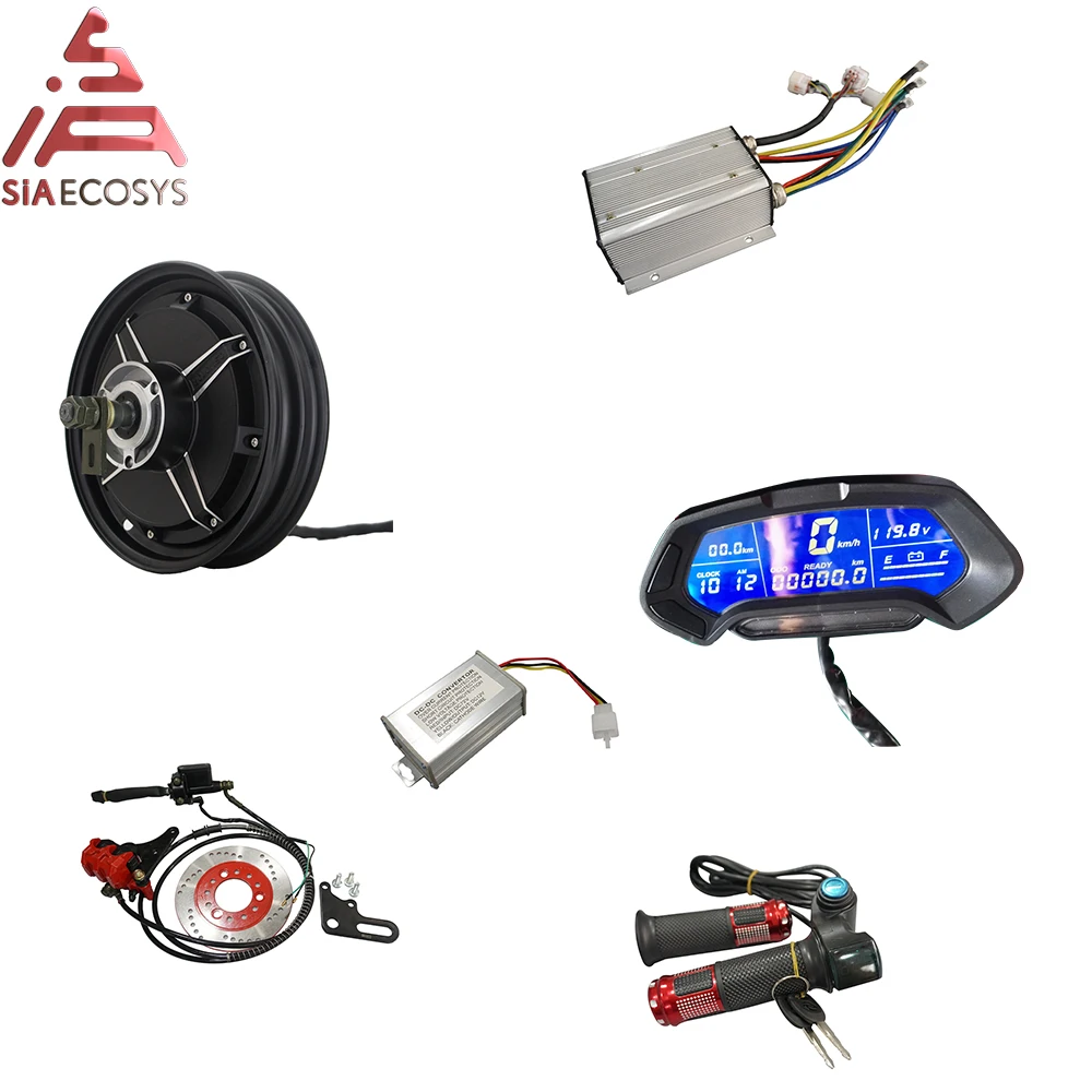 

QS 10inch 3000W 205 50H V3 72V80KPH Conversion Kits with Kelly Sine Wave Controller