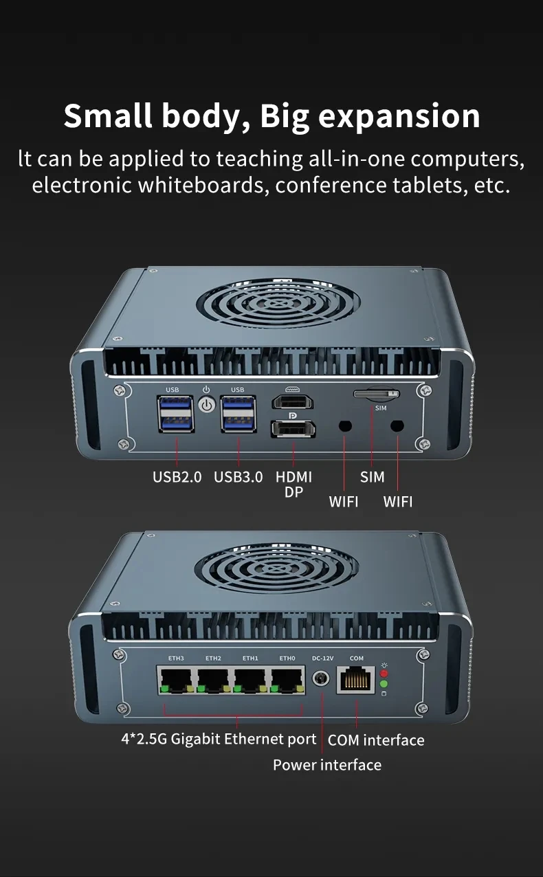 G30F Metal Firewall Router Intel i7 13620H i5-1235U Pentium Gold 8505 4x Intel i226V 2.5G LAN DDR4 pfSense Firewall Router