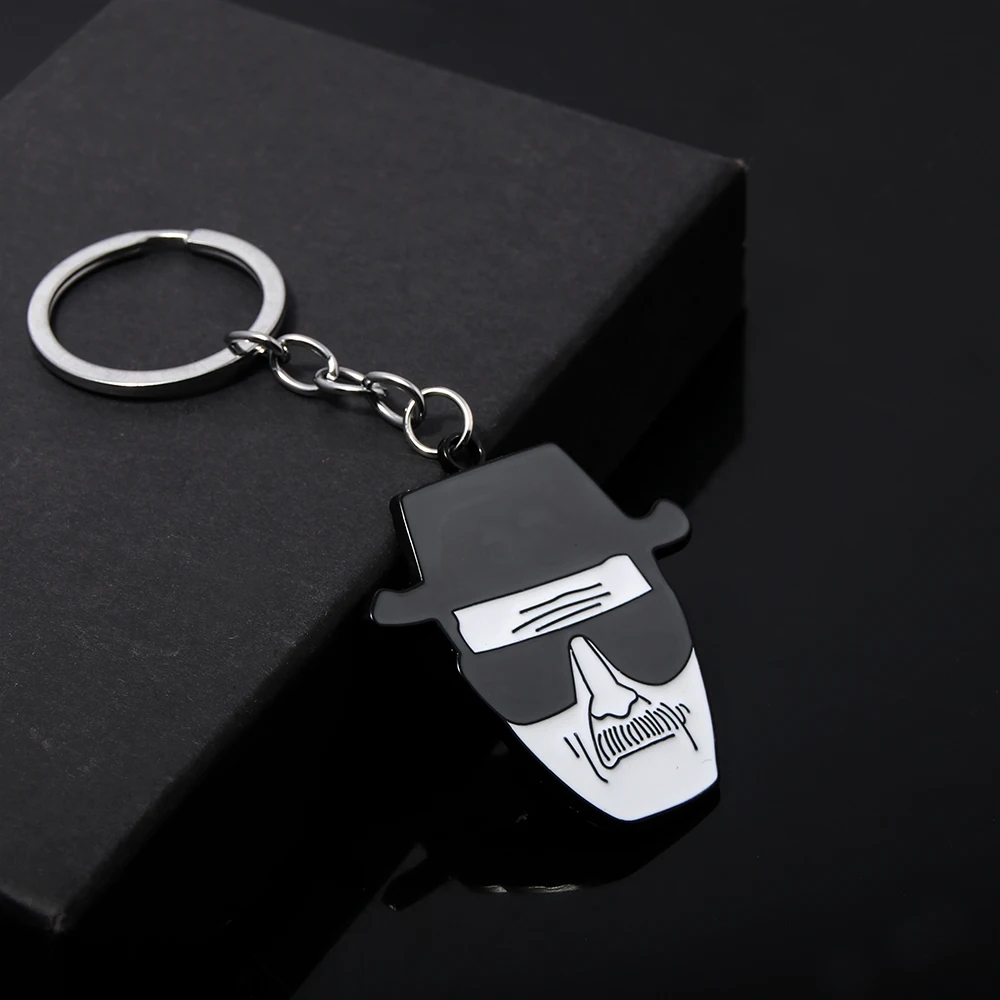 TV Breaking Bad Keychain Key Holder Walter White Key Chain Metal Keychain Pendant Charm Jewelry Backpack Bag Accessories