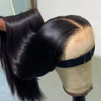 40 Inch Remy Human Hair Wig HD Lace Frontal 13x4 13x6 Glueless Bone Straight Wigs for Women Natural Looking Hair Extensions 1