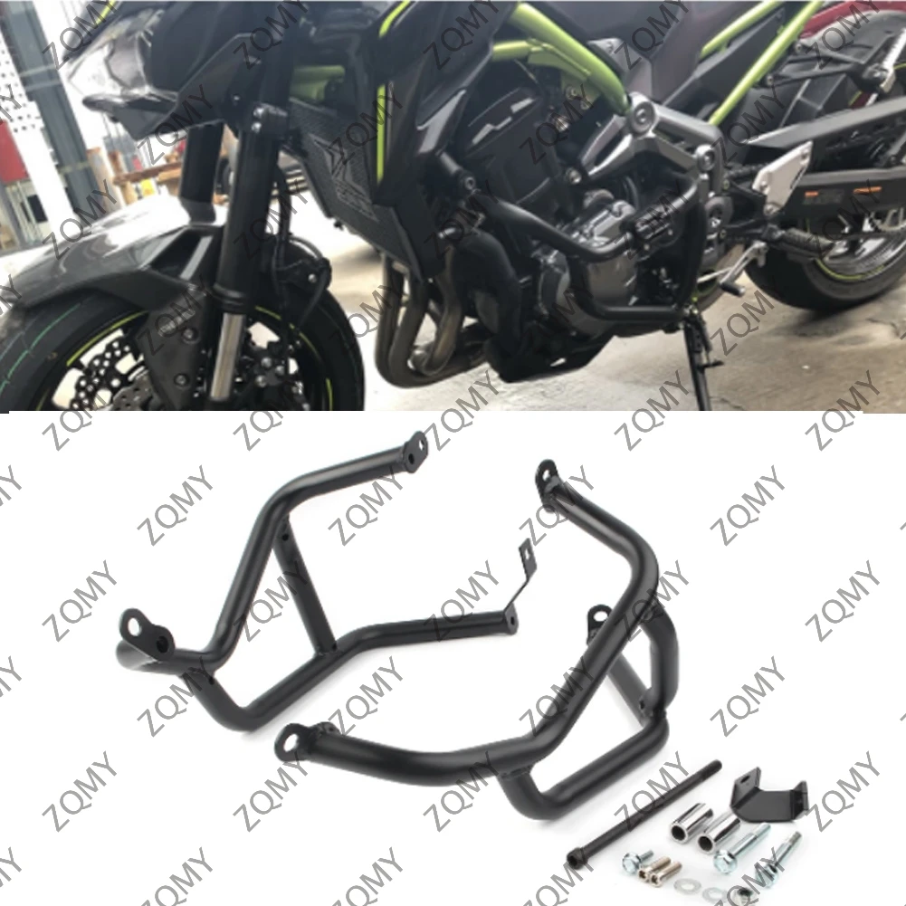 

Z900 2019 Motorcycle Engine Crash Bar Guard Protector Bumper For Kawasaki Z 900 2017 2018 19 Left Right Black Steel Frame 2pcs
