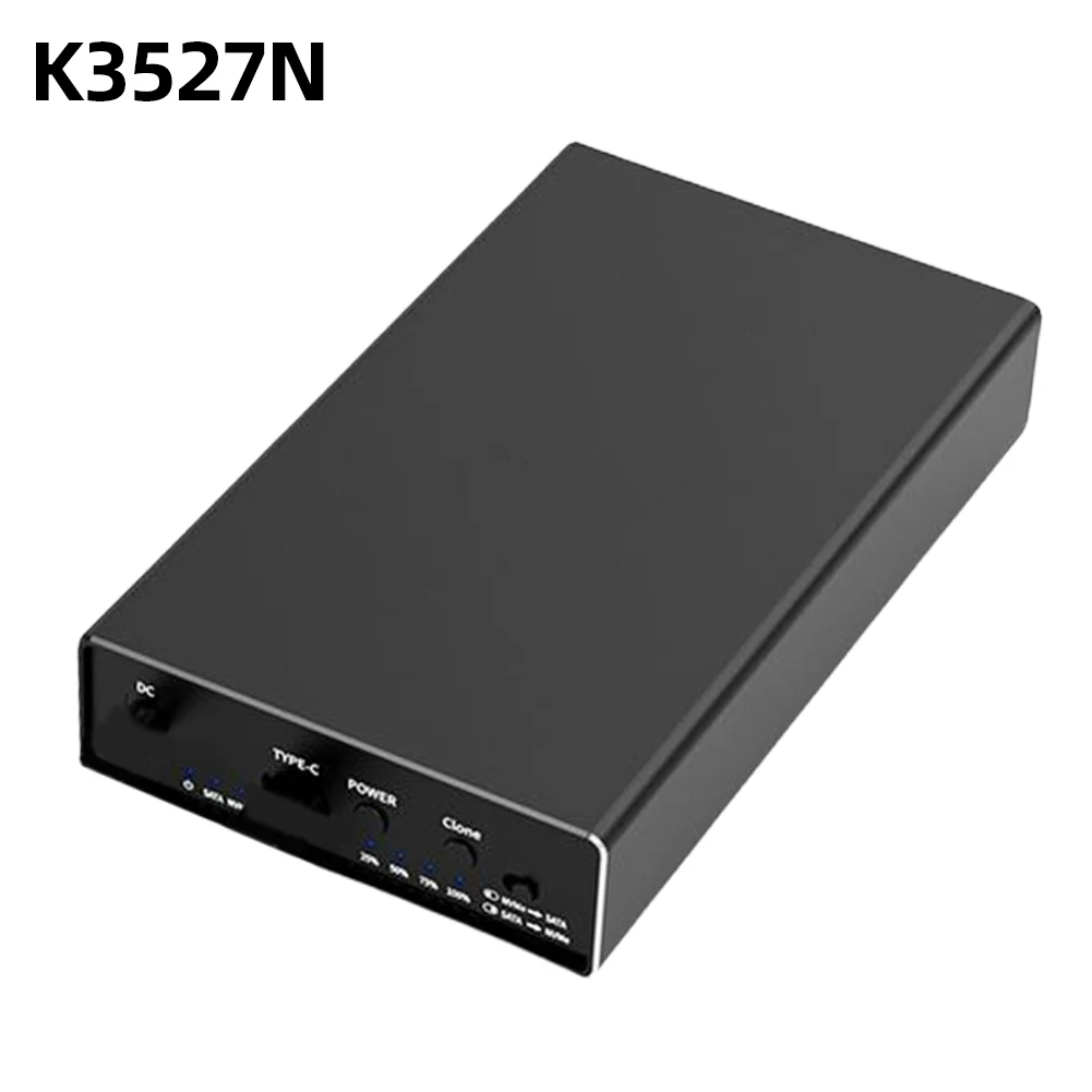 듀얼 베이 하드 드라이브 인클로저 지지대 UASP M.2 Nvme SSD 케이스, C타입 복제 복제기, SATA HDD 인클로저, 2.5 인치, 3.5 인치, 10Gpbs