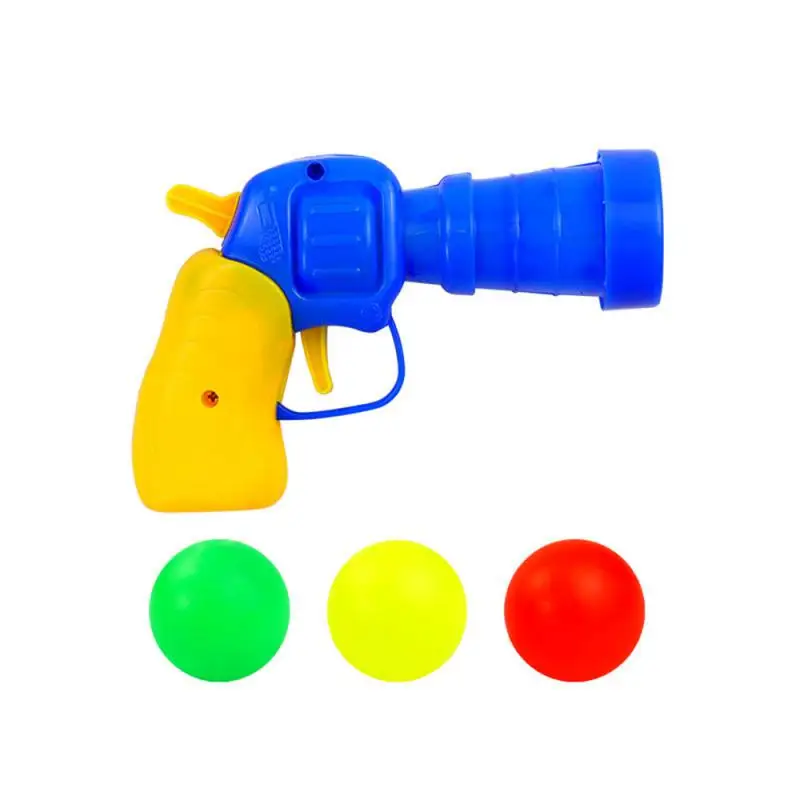 MAIXINNEW Kat speelgoed bal launcher pistool set, pluche kat ballen schietpistool met 100 stuks kleurrijke ballen, kat bal pistool met hangende deur kat speelgoed voor interactief