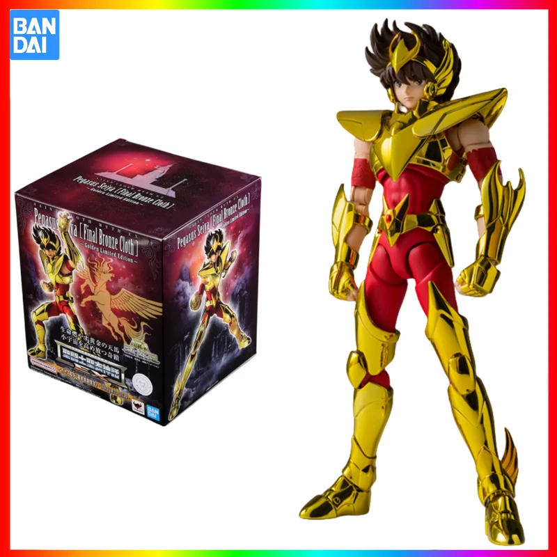 

Bandai Original Anime Saint Seiya Myth Cloth Pegasus Seiya Final Copper Cloth Gold Limited Edition Action Figure Collectible Toy