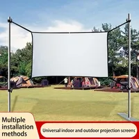 Thinyo Foldable portable extended sidebands for indoor and outdoor use polyester soft projection screen 60 72 84 100 120 150inch - Image 3