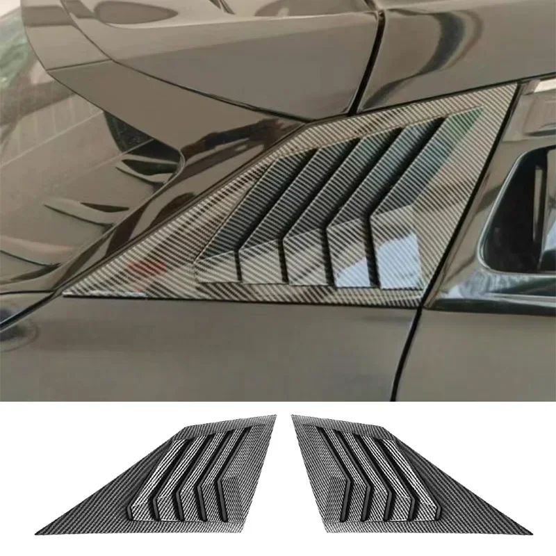 UNIT Window Louver for CHANGAN UNI-T Quarter Side Scoop Cover Vent Carbon Paint Spoiler-Decorative Accessories car accessories,rear window louver